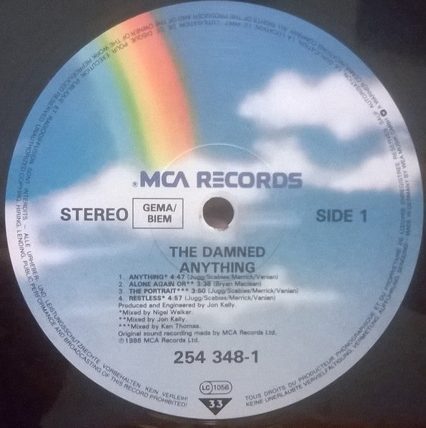 The Damned - Anything LP (MCA Records,MCA RecordsVinyl, LP, GatefoldNear Mint (NM or M-))