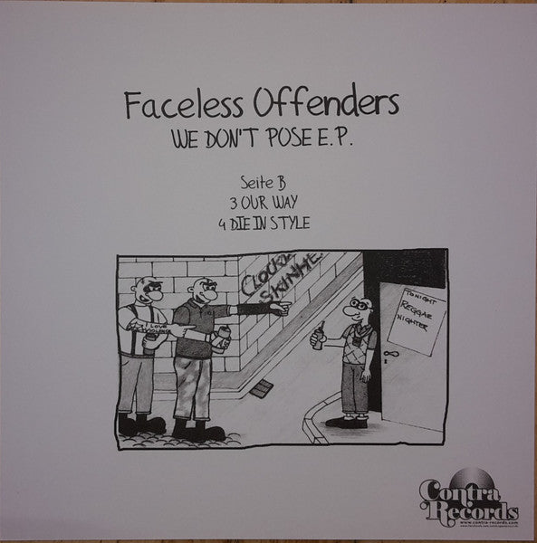 Faceless Offenders : We Don't Pose E.P. (7", EP, Ltd)
