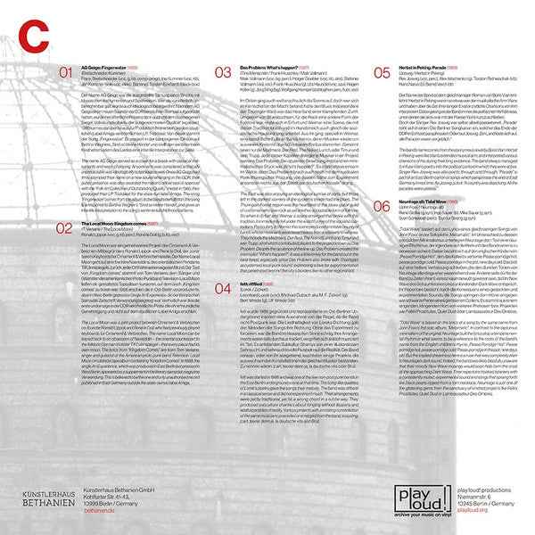 Various - Ende Vom Lied: East German Underground Sound 1979 - 1990 2xLP (Play Loud! (2) / Mint (M))