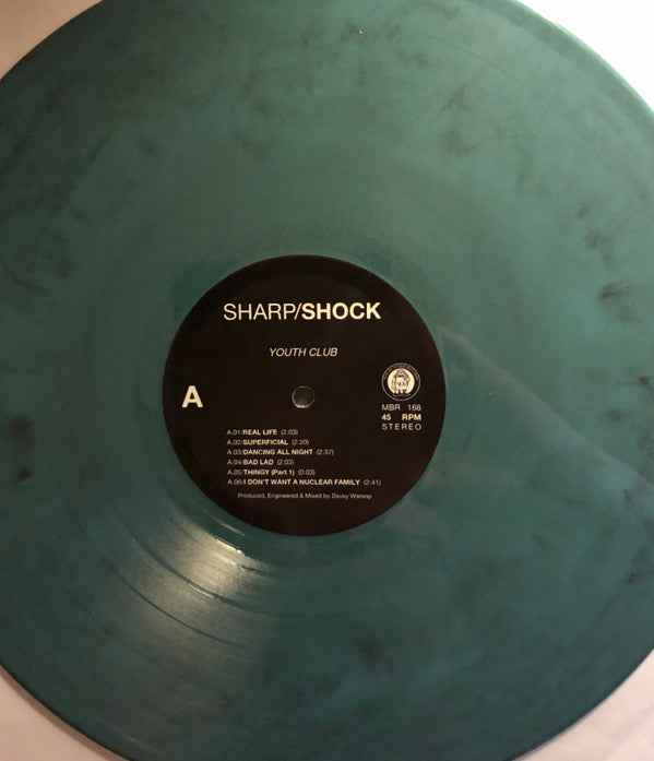Sharp/Shock - Youth Club LP (Mad Butcher RecordsVinyl, LP, 45 RPM, Turquoise Black SplatterMint (M))