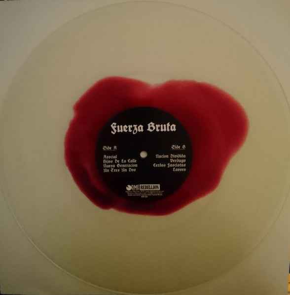 Fuerza Bruta - Verdugo 12" (Rebellion RecordsVinyl, 12", 45 RPM, White With RedMint (M))