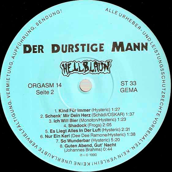 Der Durstige Mann : Hellblaun (LP, Album)