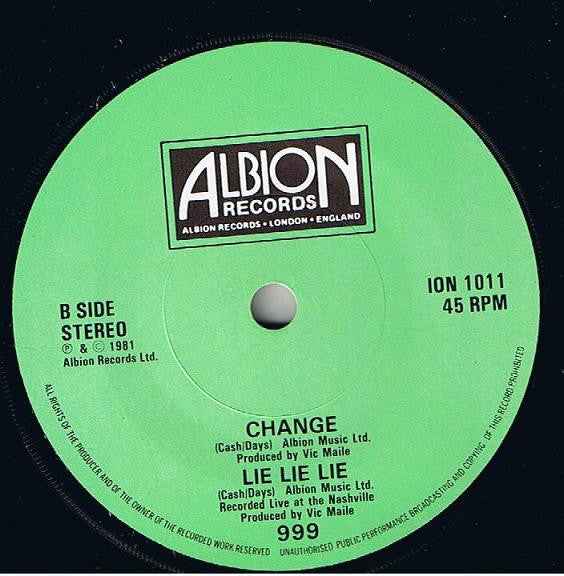 999 - Obsessed 7" (Albion RecordsVinyl, 7", 45 RPM, Single, Dull sleeveMint (M))