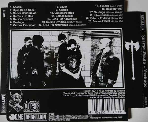 Fuerza Bruta - Verdugo CD (Rebellion RecordsCDMint (M))