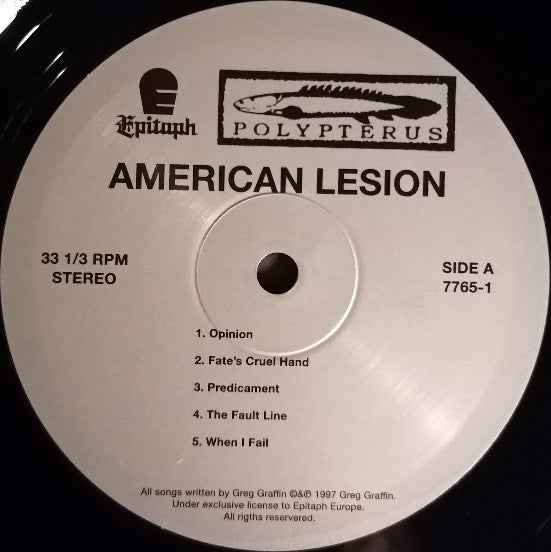 Greg Graffin - American Lesion LP (EpitaphVinyl, LPMint (M))