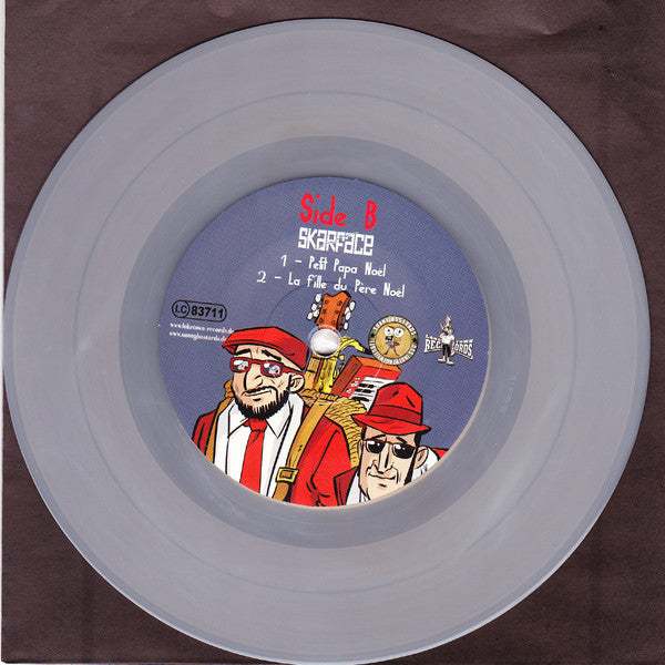 Skarface vs Suspense Heroes Syndicate - Christmas Fight Diary 7" (Laketown Records,Sunny BastardsVinyl, 7", EP, 33 ⅓ RPM, White ClearMint (M))