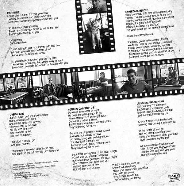 The Business - Saturdays Heroes LP (DAILY RECORDS / Mint (M))