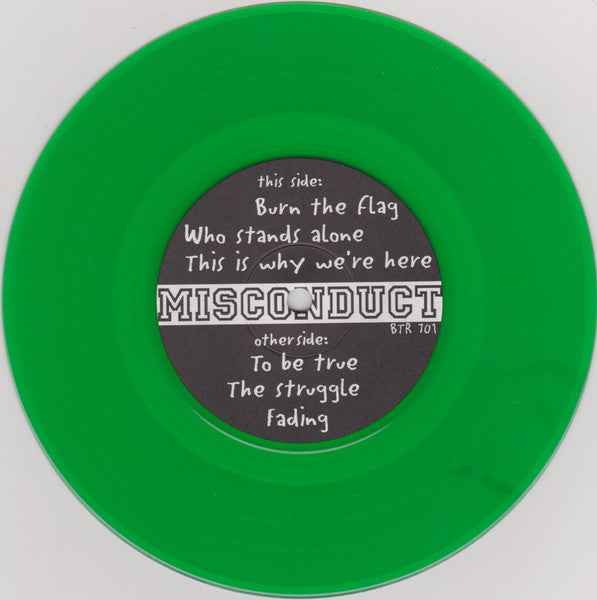 Misconduct - Signed In Blood 7" (Bad Taste Records / Mint (M))