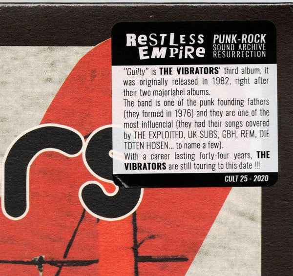 The Vibrators - Guilty LP (restless empireVinyl, LPMint (M))