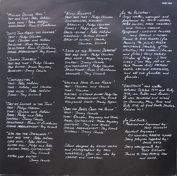 Radiators From Space : Ghostown (LP, Album)