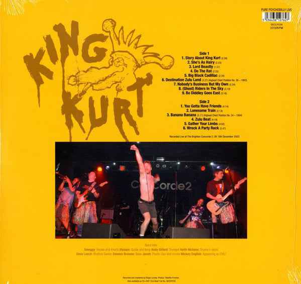 King Kurt - Best Of Live LP (Secret Records (8)Vinyl, LPMint (M))