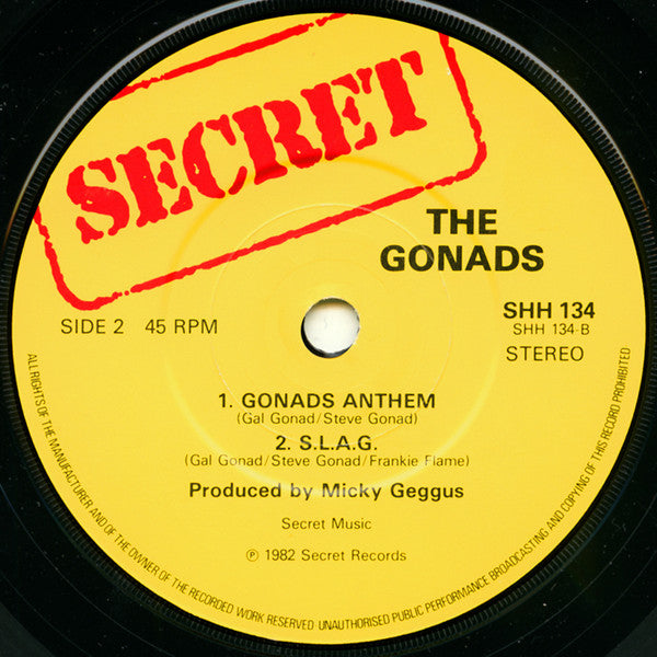 The Magnificent Gonads* : Peace Artists (7", EP)