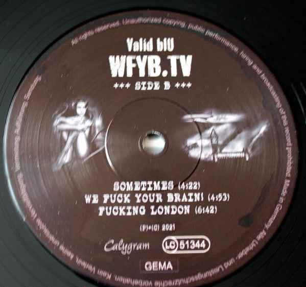 Valid Blu - WFYB.TV LP (Calygram RecordsVinyl, LPMint (M))