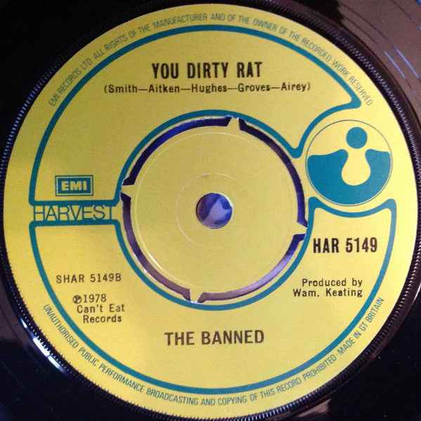 The Banned - Him Or Me 7" (HarvestVinyl, 7", 45 RPM, SingleNear Mint (NM or M-))