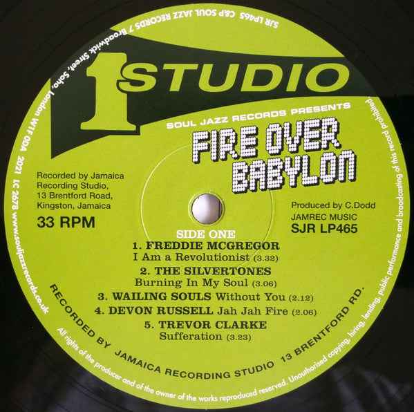 Various - Fire Over Babylon (Dread, Peace And Conscious Sounds At Studio One) 2xLP (Soul Jazz RecordsVinyl, LP, Compilation2Mint (M))