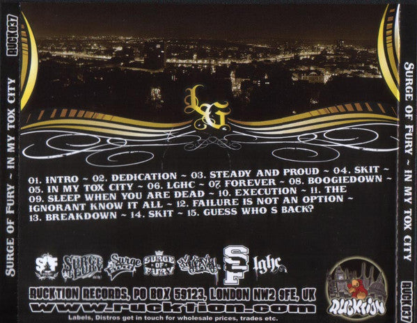 Surge Of Fury : In My Tox City (CD, Album)