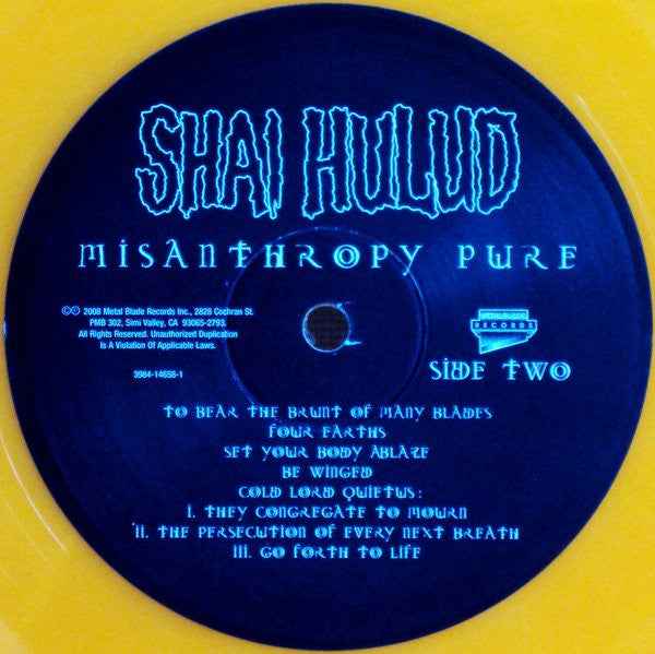 Shai Hulud - Misanthropy Pure LP (Metal Blade RecordsVinyl, LP, Numbered, GoldMint (M))
