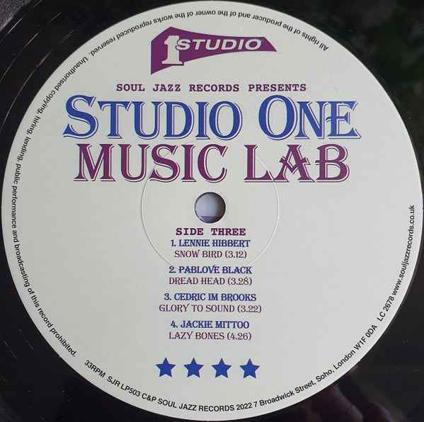 Various - Studio One Music Lab 2xLP (Soul Jazz Records,Studio OneVinyl, LP, Compilation2Mint (M))