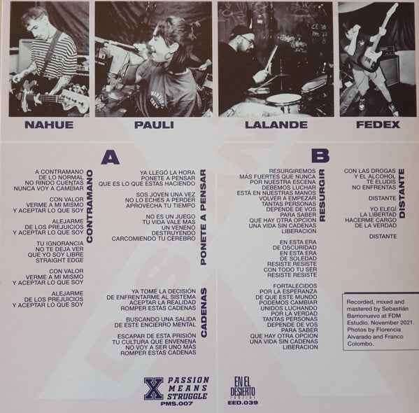 Distante - Demo 2021 7" (Passion Means Struggle,En el desiertoVinyl, 7", 45 RPM, PurpleMint (M))