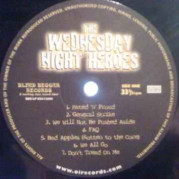 The Wednesday Night Heroes - The Wednesday Night Heroes LP (Blind Beggar RecordsVinyl, LPNear Mint (NM or M-))