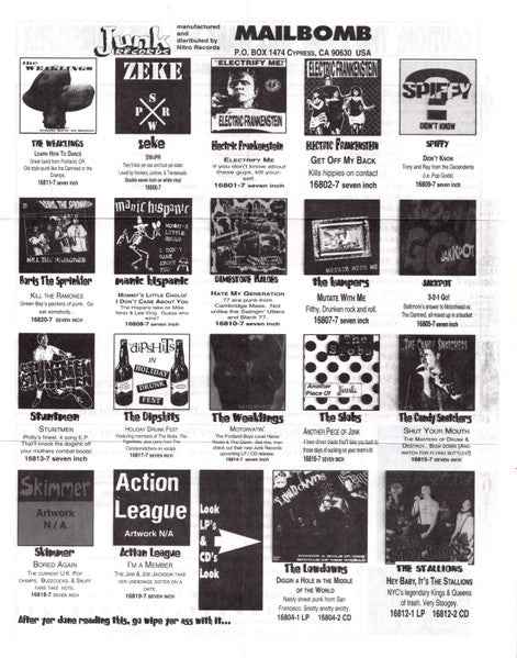 The Dimestore Haloes - Hate My Generation 7" (Junk RecordsVinyl, 7", 45 RPMMint (M))