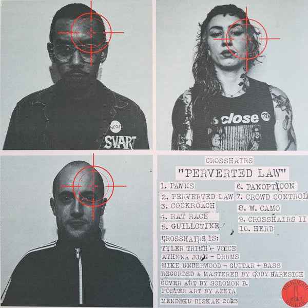 Crosshairs - Perverted Law LP (Mendeku DiskakVinyl, LPMint (M))
