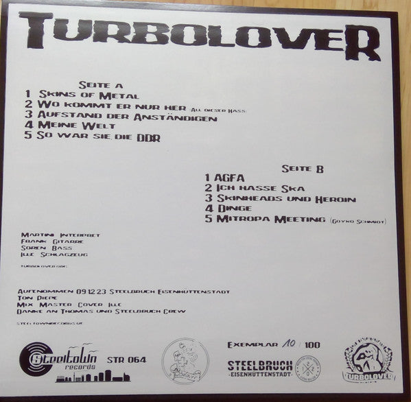 Turbolover : Auf Der Bühne Steelbruch Eisenhüttenstadt (LP, Album, Ltd)