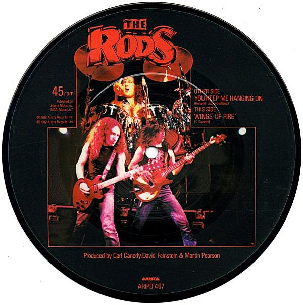 The Rods : You Keep Me Hangin' On (7", Single, Pic)