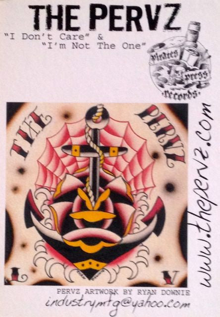 The Pervz / The Ratchets - The Pervz / The Ratchets 7" (Pirates Press RecordsVinyl, 7", 33 ⅓ RPM, Red Orange BlackMint (M))