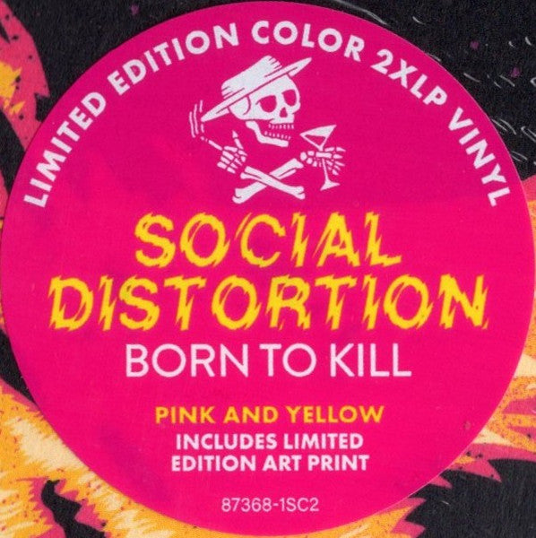 Social Distortion : Born To Kill (LP, Pin + LP, S/Sided, Etch, Yel + Album, Ltd, Art)