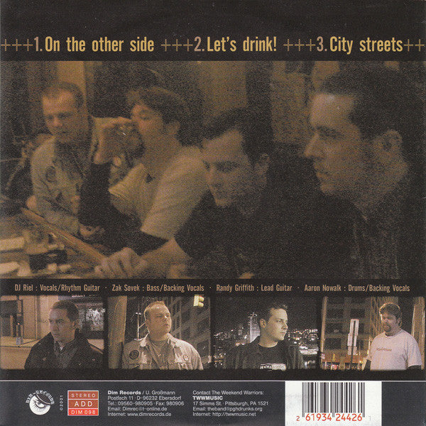 Weekend Warriors (2) : Let's Drink! (7", EP, Ltd, Ora)