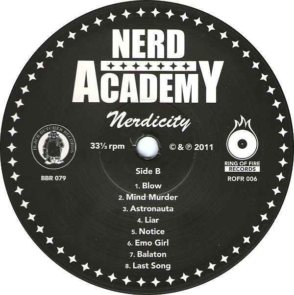 Nerd Academy - Nerdicity LP (Black Butcher Records,Ring of Fire RecordsVinyl, LPMint (M))