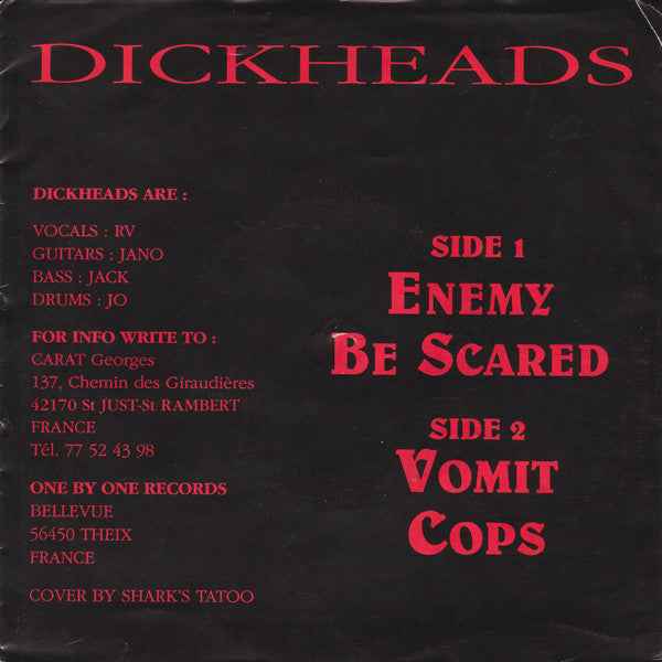 Dickheads - The Best Hate Songs 7" (One By One RecordsVinyl, 7", 45 RPM, GreenMint (M))