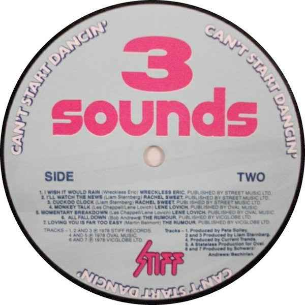 Various - Stiff Sounds - Can't Start Dancin' LP (Stiff Records,Sounds (9)Vinyl, LPMint (M))