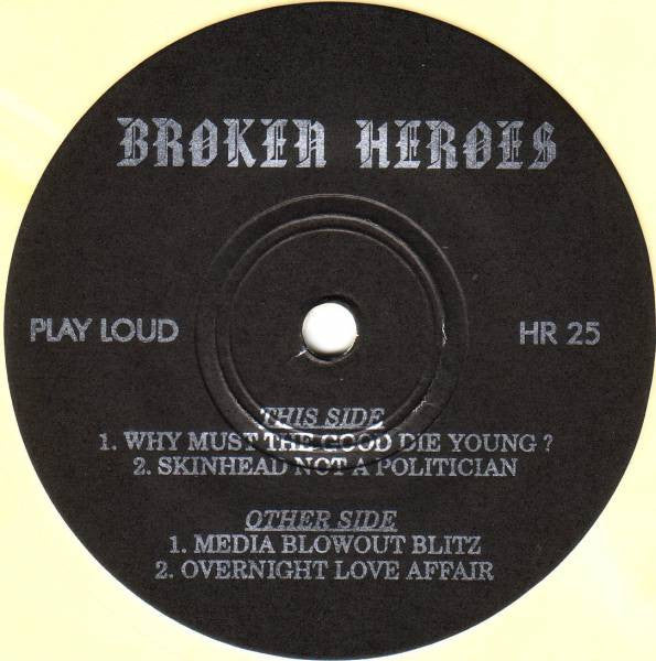 Broken Heroes (2) : Media Blowout (7", EP, Yel)