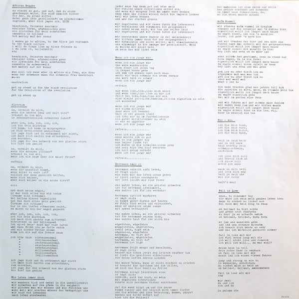 Nina Hagen Band - Unbehagen LP (CBS,CBS,CBSVinyl, LPVery Good Plus (VG+))