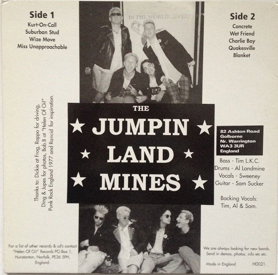 Jumpin Land Mines : Nobody's Gonna Listen To You (10", Album, Sil)