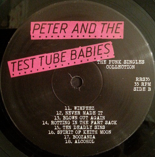 Peter And The Test Tube Babies : The Punk Singles Collection (LP, Comp, RE)
