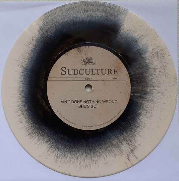 Subculture - Ain't Done Nothing Wrong 7" (Contra Records / Mint (M))