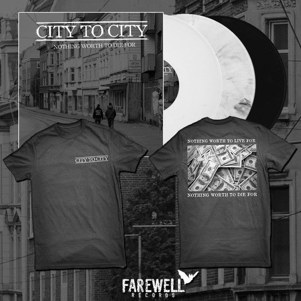 City To City (2) : Nothing Worth To Die For (LP, Album, Whi)