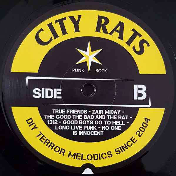 City Rats - No One Is Innocent LP (Angry Voice,Black Horse Distro,Rollo Alla Records,Nuclear Chaos,Spit It Out,Enrage Records,Warhead Punx Records,Veghangover Production,Byllepest Distro,Vogelfrei E.V. / Mint (M))