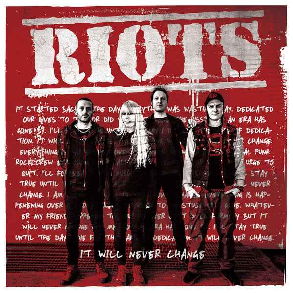 Riots - It Will Never Change LP (Randale RecordsVinyl, LPMint (M))