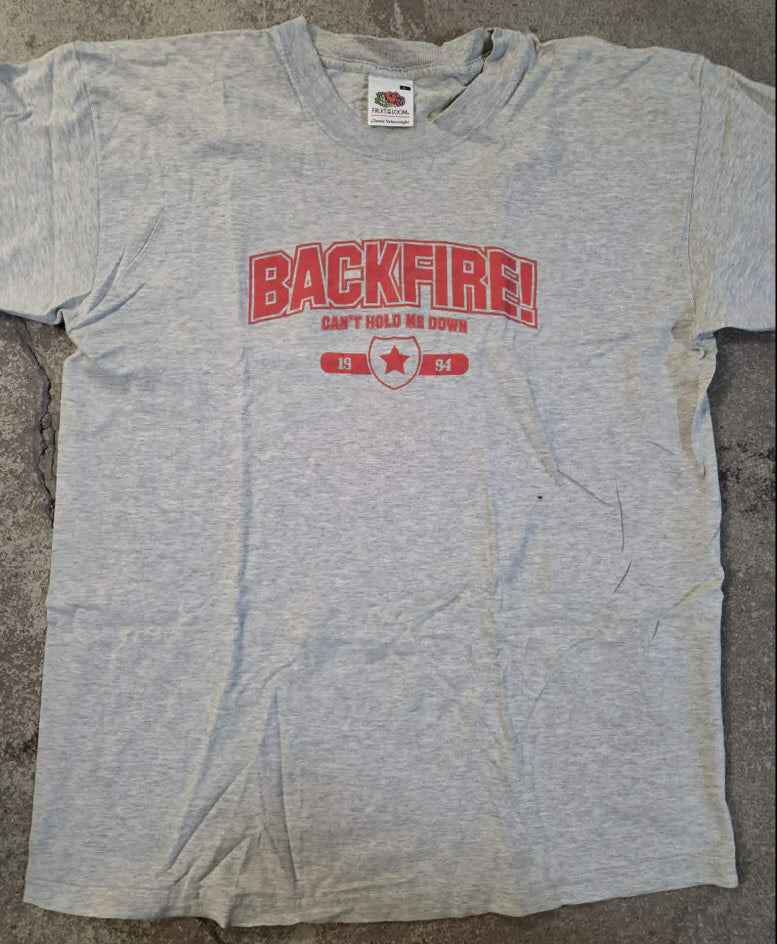 Backfire! - Cant Hold Me Down T-Shirt (L / 2nd Hand) Left Over!