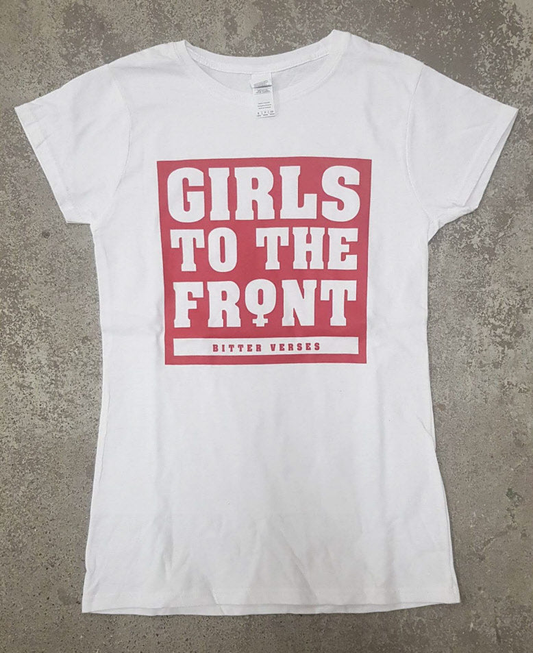 Bitter Verses - Girls To The Front Girlie (white, S-L)