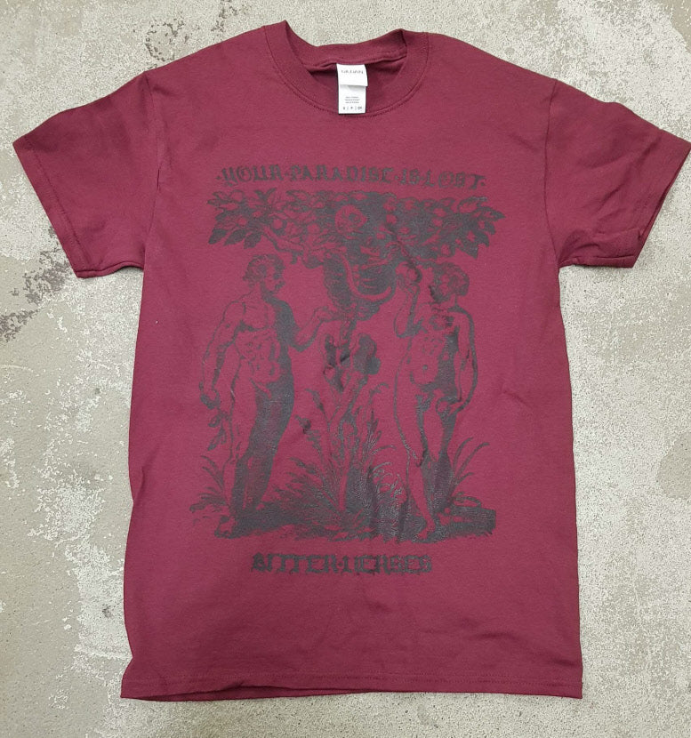 Bitter Verses - Your Paradise Is Lost T-Shirt (weinrot, S/M)