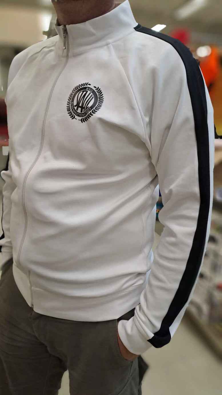 BSG Stahl Eisenhüttenstadt - Retro Trainingsjacke (white/black, L/XL/2XL)