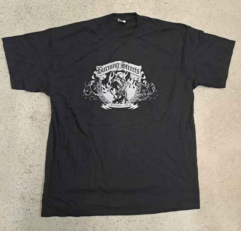 Burning Streets - Boston, MA T-Shirt (black, 2XL) Left Over!