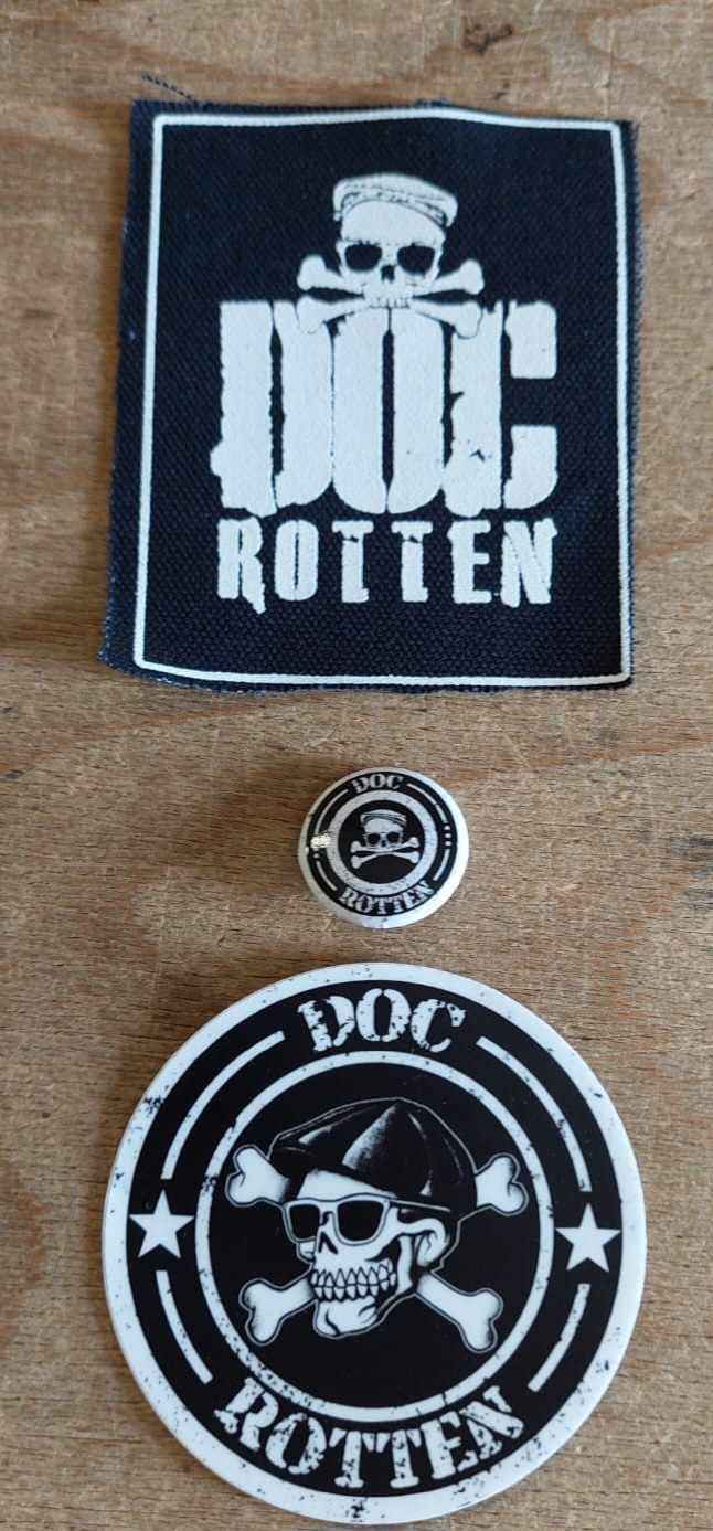 Doc Rotten - Aufnäher (Patch) + Sticker + Button