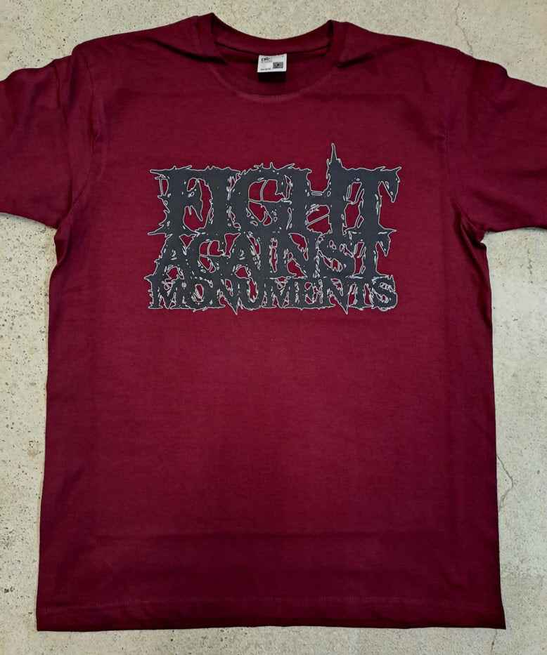 Fight Against Monuments - T-Shirt (S-3XL, weinrot)
