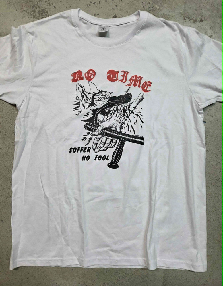 No Time - Suffer No Fool T-Shirt (XL / 2nd Hand) Left Over!
